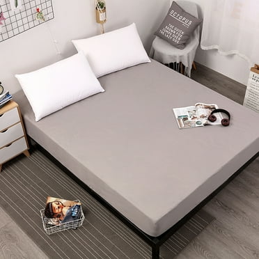 Fyeme Mattress Protector Waterproof Mattress Cover Washable Noiseless Premium Soft Cotton Terry Vinyl-Free Twin For Pets Kids Adults