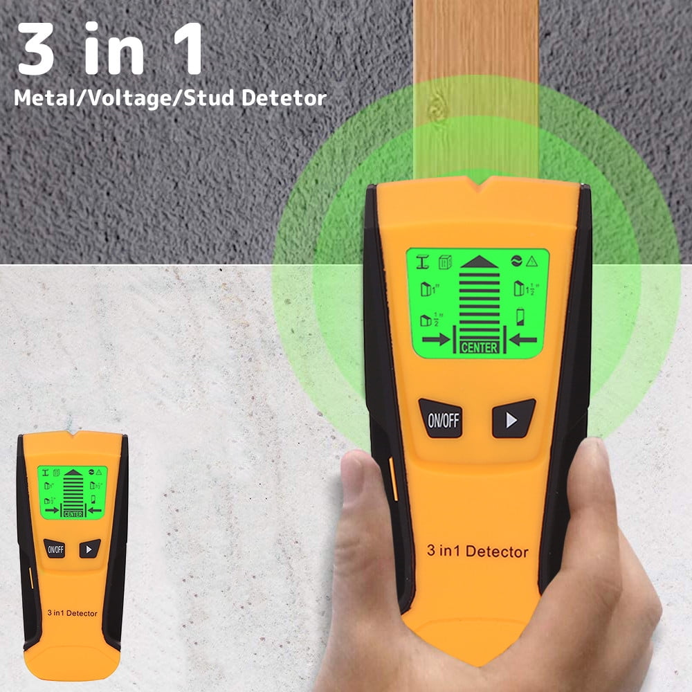 3 in 1 Metal Detector Finder Wood Studs Detector A... - Grandado 3 in 1 Metal Detector Finder Wood Studs Detector A... - Grandado