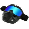 thumbnail image 1 of Fyeme Motorcycle Goggles Face Mask Recyclable TPU Motorcycle Goggles Mask Windproof Motorcycle Goggles Helmet Mask for Moto-Cross MX Dirt Bike MTB Quad ATV Snow Sports, 1 of 11