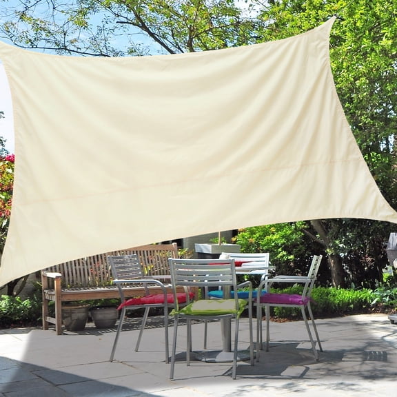 Fyeme Outdoor Garden Patio Sun Shade Sail,Outdoor Canopy Desert Sand Sun Shade Sail, Uv Block Uv Resistant Heavy Duty Commercial Grade Sail for Outdoor Patio Lawn Garden Backyard Awning