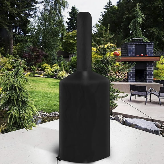 Fyeme Pizza Oven Cover 66.9 x 25.5 x 21.6 Inch Oxford Cloth Waterproof Grill Oven Cover Weather Resistant Camping Pizza Oven Protective Cover for Outdoor Garden Patio