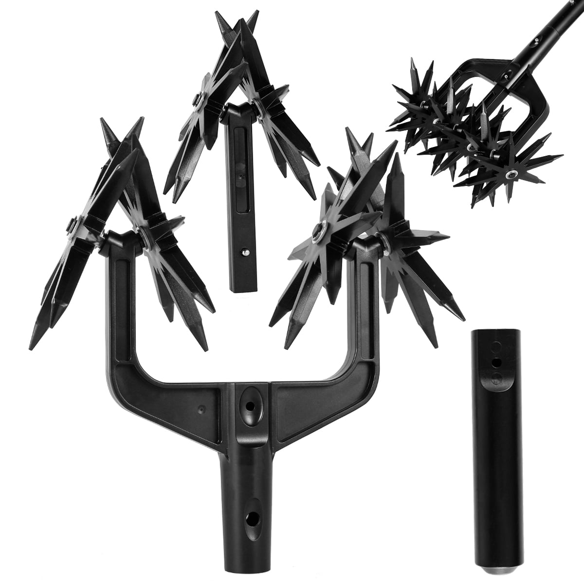 Fyeme Rotary Tiller Ergonomic Rotary Cultivator with 6 Star Wheel Labor ...