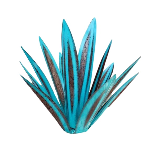 Fyeme Tequila Rustic Sculpture DIY Metal Agave Plant Garden Ornaments Hand Painted Outdoor Decor