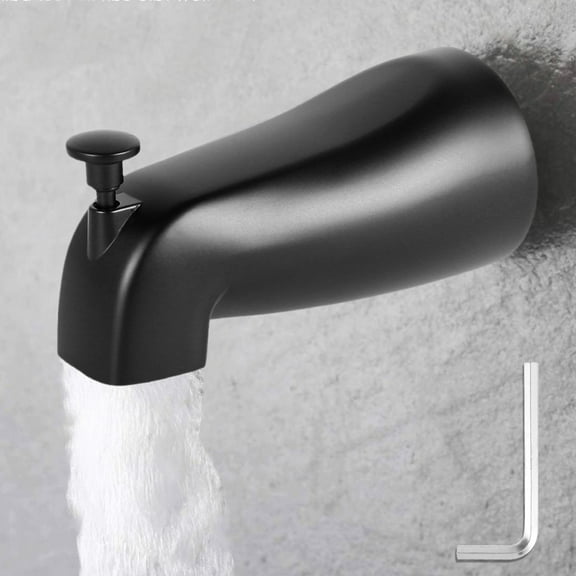 Fyeme Zinc Alloy Black Bathtub Faucet