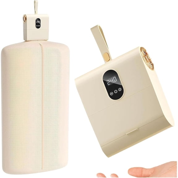 Fykuq Portable Mini Foldable Electric Clothes Dryer with Adjustable Timer for Home, Travel & RVs