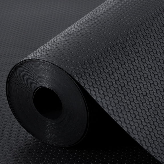 Fykuq Shelf Liners for Kitchen Cabinets Non Adhensive,Black