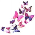 thumbnail image 1 of Fymall 12Pcs 3D Butterfly Art Wall Decal PVC Stickers home Decoration, 1 of 1