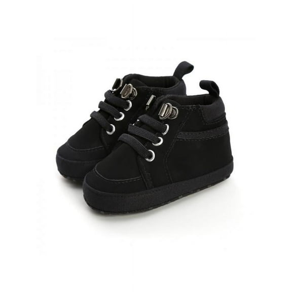 Fymall Baby Boy Soft Sole Lace-up Casual Prewalker Shoes 0-18M