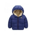 thumbnail image 1 of Fymall Baby Girl Boy Winter Warm Long Sleeve Plush Hooded Jacket Coat Outerwear, 1 of 3