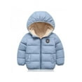 thumbnail image 1 of Fymall Baby Girl Boy Winter Warm Long Sleeve Plush Hooded Jacket Coat Outerwear, 1 of 4