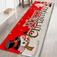 thumbnail image 1 of Fymall Christmas Flannel Non Slip Floor Mat Bathing Rug Home Kitchen Bathroom Decor, 1 of 1