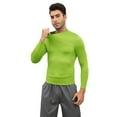 thumbnail image 1 of Fymall Men Long Sleeve Tight Quick Dry T-shirt Compression Tops, 1 of 8