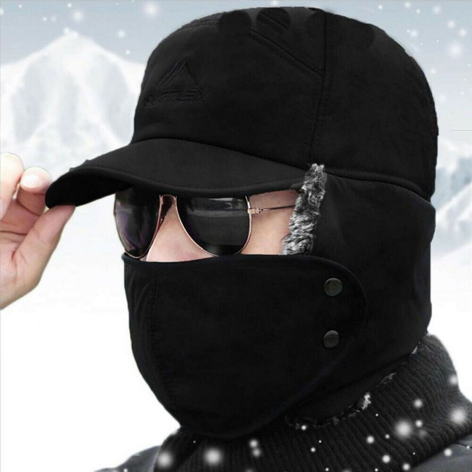 Fur trapper hat mens deals
