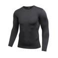 thumbnail image 1 of Fymall Men's Long Sleeve Compression Baselayer Body Under Athletic Running Training Gym Tight Sports Tops Shirt, 1 of 3