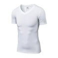 thumbnail image 1 of Fymall Men's Sport Compression Casual Quick-Dry Fitness Workout Tight Short Sleeve Sportwear Tops T-shirt, 1 of 2
