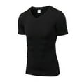 thumbnail image 1 of Fymall Men's Sport Compression Casual Quick-Dry Fitness Workout Tight Short Sleeve Sportwear Tops T-shirt, 1 of 2