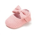 thumbnail image 1 of Fymall Newborn Infant Baby Soft Sole Bow-knot Crib Shoes, 1 of 5