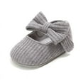 thumbnail image 1 of Fymall Newborn Infant Baby Soft Sole Bow-knot Crib Shoes, 1 of 5