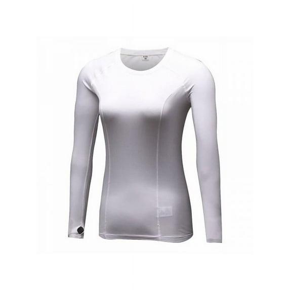 Fymall Women Compression Long Sleeve Yoga Tops Gym Workout T-shirts