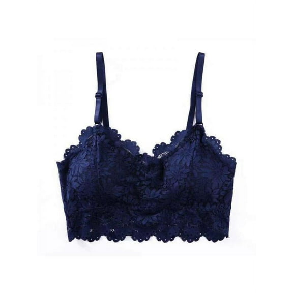 Fymall Women's Comfort Wirefree Bra Lace Beautiful Back Underwear