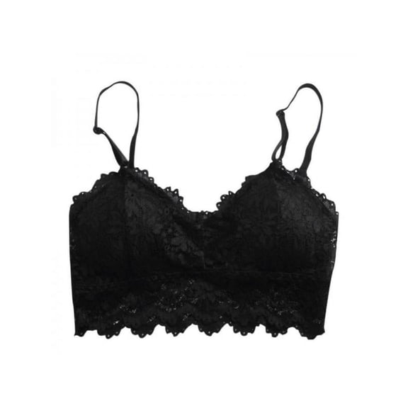 Fymall Women's Comfort Wirefree Bra Lace Beautiful Back Underwear