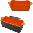 thumbnail image 1 of Fymlhomi 2 Pack Silicone Grease Cup Liners for Blackstone Grill, Reusable Drip Pan Liners, Grill Griddle Rear Grease Cup Grease Catcher Liner - Orange, 1 of 6