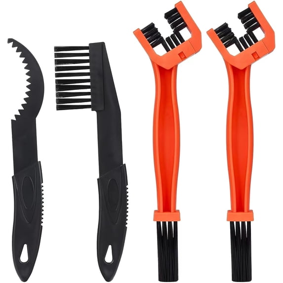 Fymlhomi Bicycle Cleaning Tools Set, Bike Clean Brush Kit, 4 Pcs Motorcycle Chain Brush for Gears Maintenance Cleaning Tools