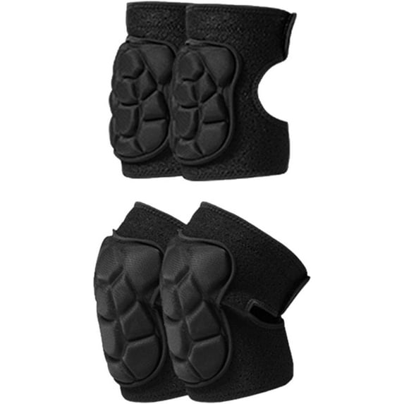 Fymlhomi Collision Avoidance Knee Sleeve and Elbow, Non Slip Flexible Protective Gear Set, Men Knee Pads Elbow Pads Set for Cycling