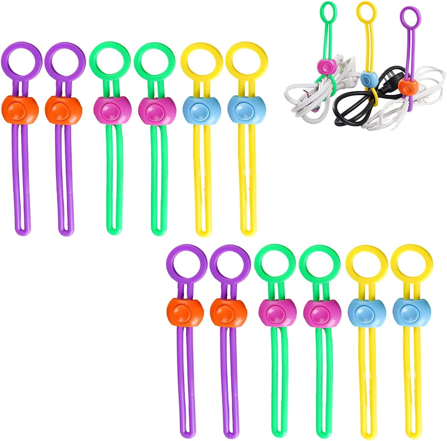 Fymlhomi MultiPurpose Sealer, Reusable Zip Ties, Reusable Cable Ties