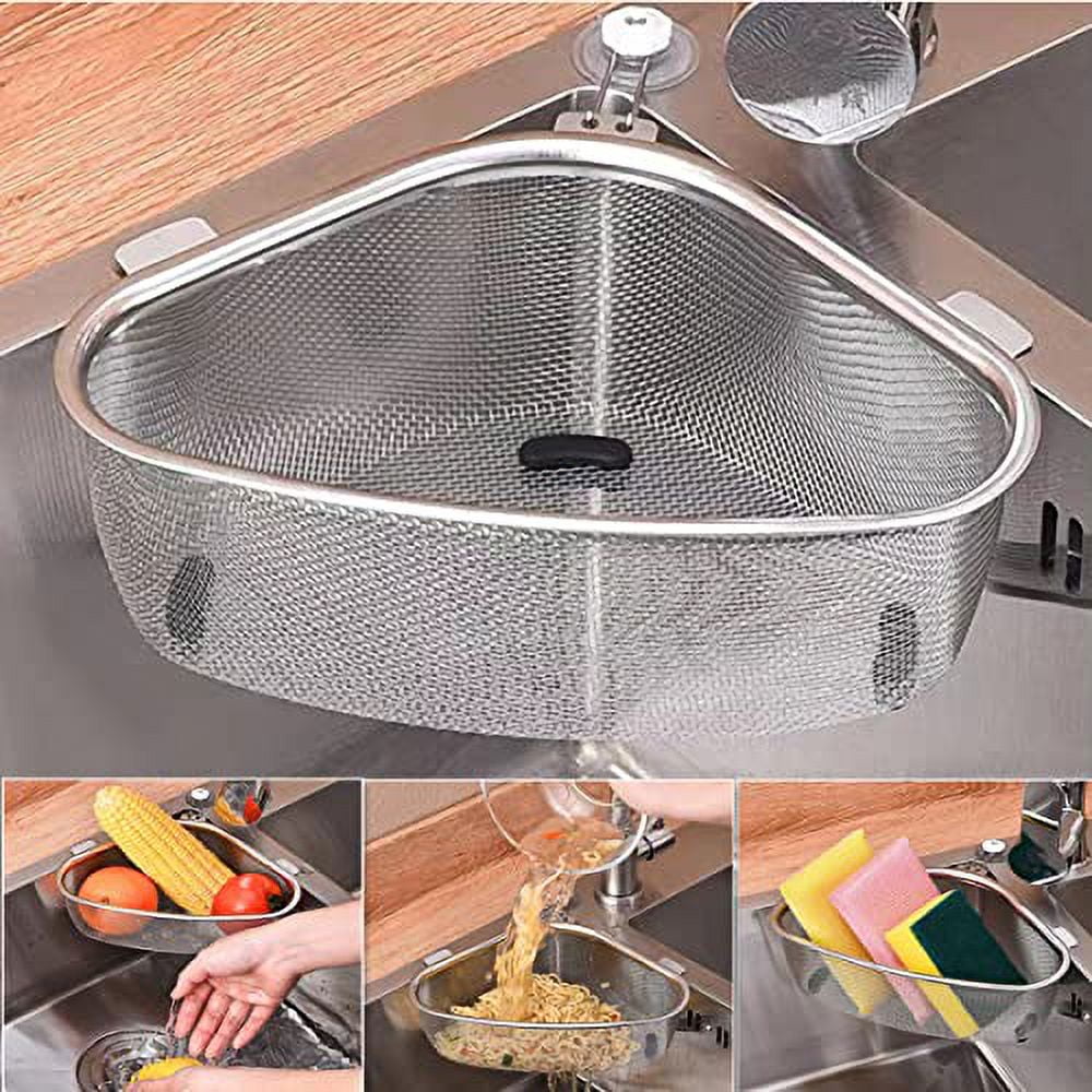 Fymlhomi QIMMYGS Kitchen Triangle Sink Strainer, Corner Sink Strainer
