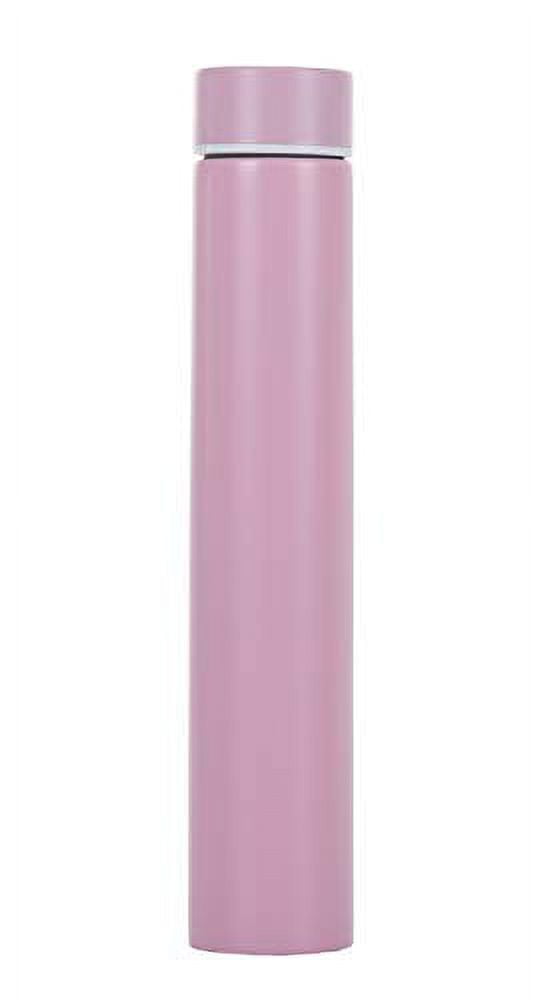 Fymlhomi Slim Stainless Steel Insulated Thermos Water Bottle 9.56 oz,Pink