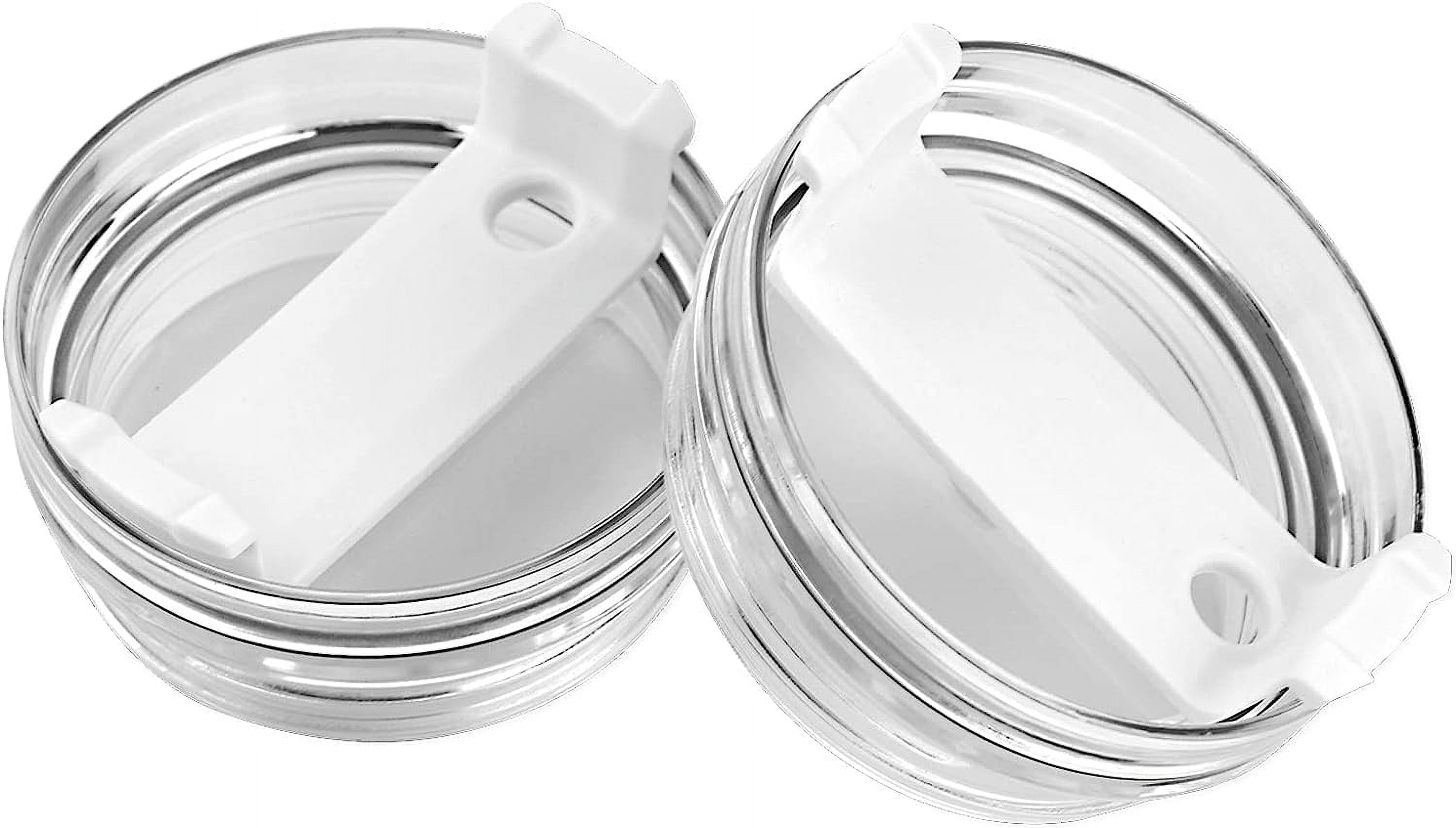 Fymlhomi Tumbler Lids 2 Pack Fit for Stanley Tumbler 40 oz, Spill Proof and  Splash Resistant Lids for Stanley Tumbler Cup 40 oz and other Tumbler 40  oz, Stanley Tumbler Accessories (2 Pack, White) 