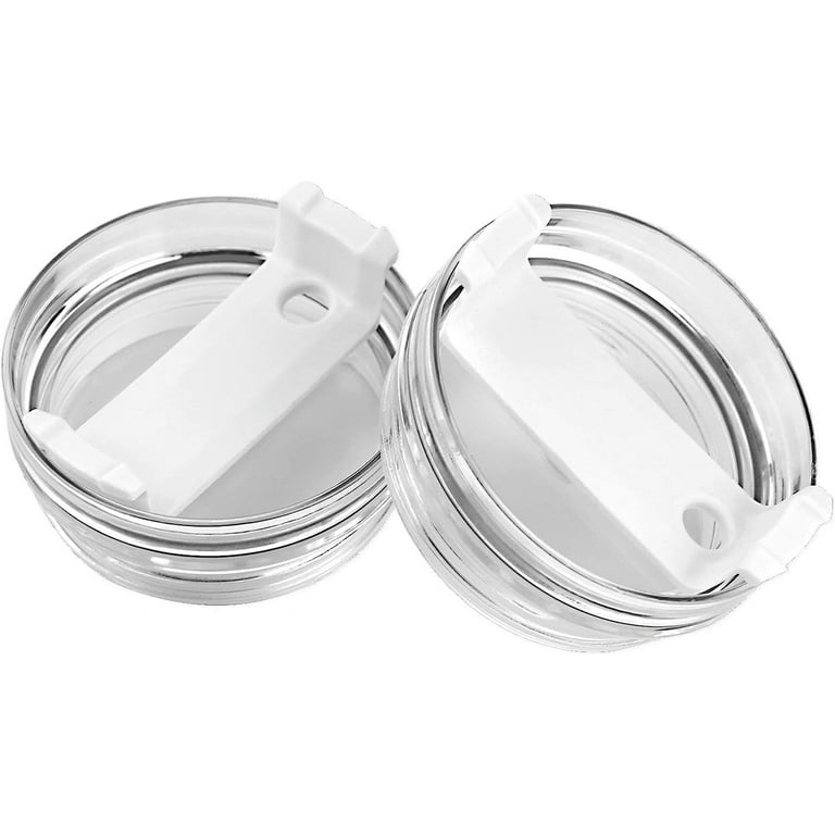 Fymlhomi Tumbler Lids 2 Pack Fit for Stanley Tumbler 40 oz, Spill Proof and  Splash Resistant Lids for Stanley Tumbler Cup 40 oz and other Tumbler 40 oz,  Stanley Tumbler Accessories (2 Pack, White) 