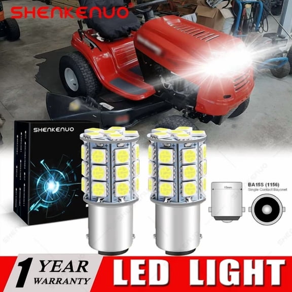 Fyna -2 Led Light Bulbs For Yard Machines 13Ab775S000 Twin Blade Riding Lawn Tractor