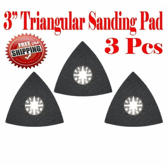 Fyna -3 Pcs Oscillating Multi Tool Sanding Pad Fein Multimaster Sanding Paper Loop And