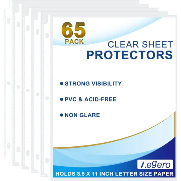 3 Ring Binder Page Protectors