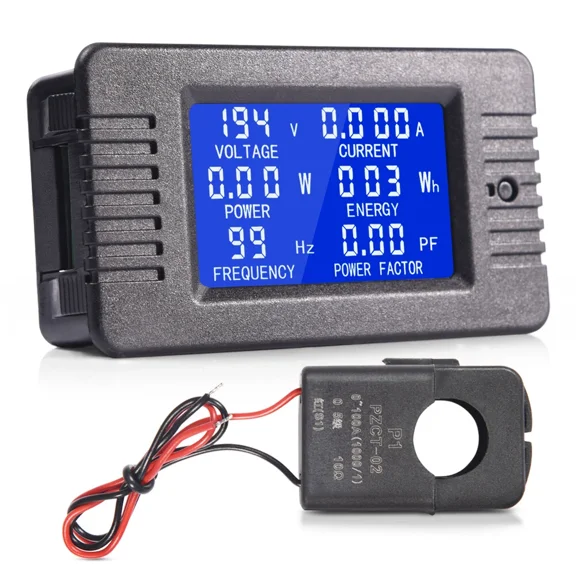 Fyna -Ac 80-260V 100A Lcd Display Volt Meter Amp Multi-Meter Power Monitor Panel Kit