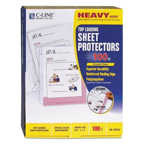 Fyna -C-Line Heavyweight Polypropylene Sheet Protector Clear 2" 11 X 8 1/2 62023