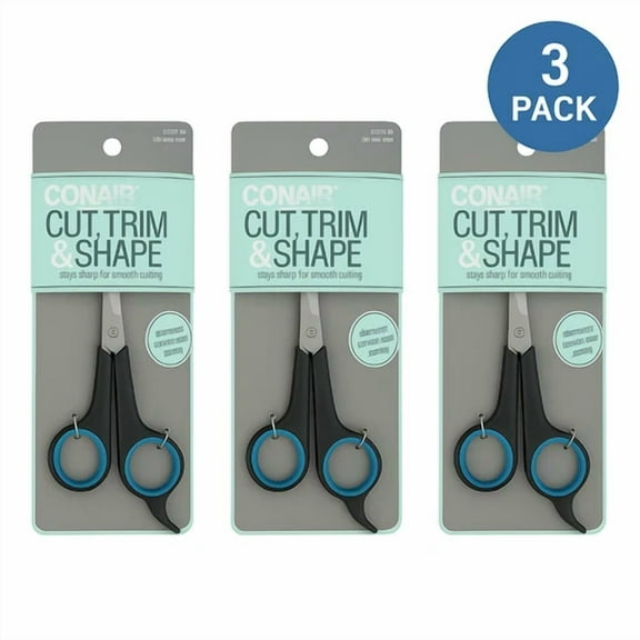 Fyna -Conair Cut Trim & Shape Barber Shears 5.5In 3 Pack Diamond Blades New
