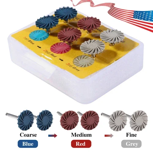 Fyna -Dental Composite Polishing Kit Diamond Ra Polisher Burs Contra Angle 2.35Mm To