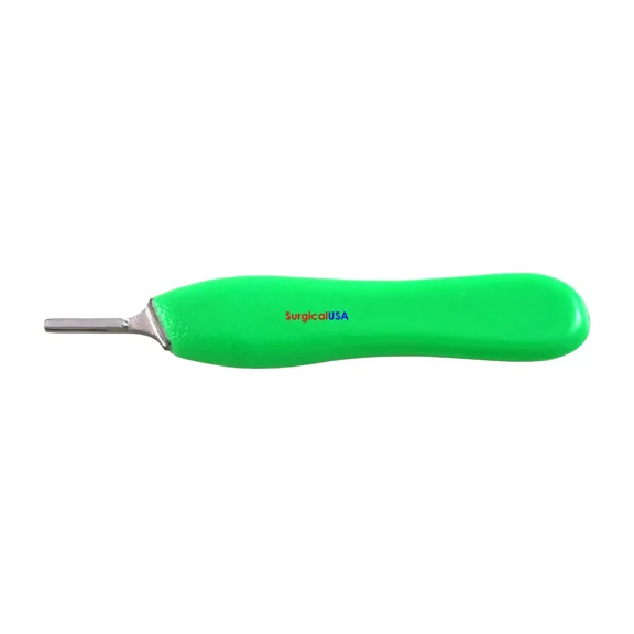 Fyna -Kit Of Scalpel Handle #5 Green Color & Sterile Pack Blades #10
