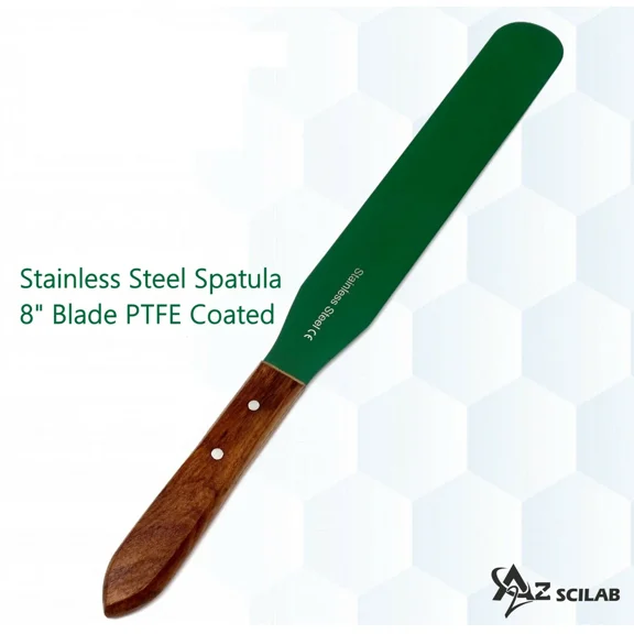 Fyna -Lab Spatula Ptfe Coated Non-Stick Blades 8'', Ergonomic Handle,Laboratory Tools