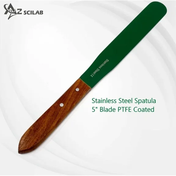 Fyna -Ptfe Coated 5'' Non-Stick Blades, Lab Spatula Ergonomic Handle,Laboratory Tools