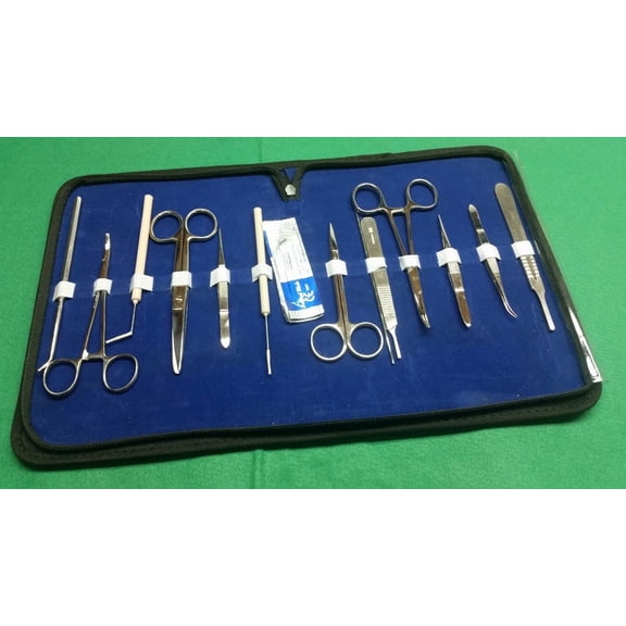 Fyna -Set Of 24 Ea University Level Anatomy Dissecting Kit W/Sterile Scalpel Blades#15