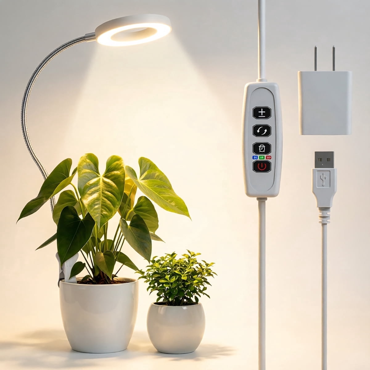 Fyniora Grow Lights for Indoor Plants, Full Spectrum LED Plant Light ...