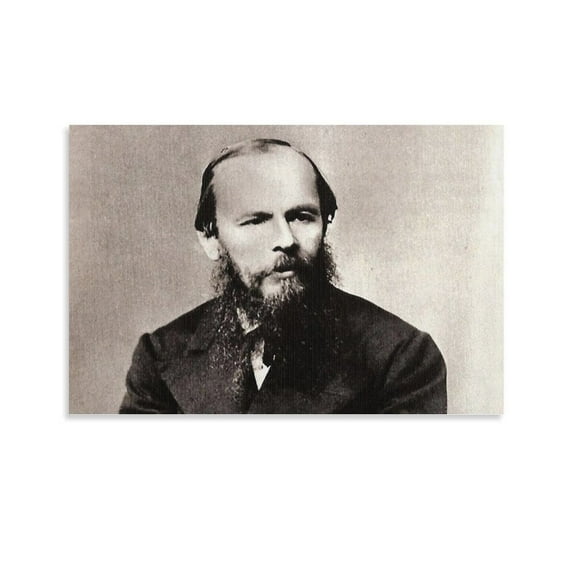 Fyodor Dostoevsky Art Poster (2) Poster Cool Artworks Painting Wall Art Canvas Prints Hanging Picture Home Decor Posters Gift 24x36inch(60x90cm)