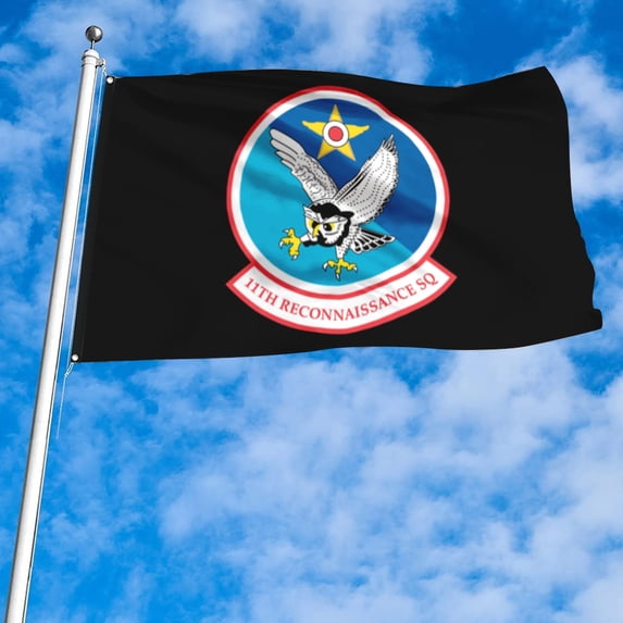 Fyon US Military Air Force 11th Reconnaissance SQ Flag banner with Grommets Man cave Decor 3x5Feet