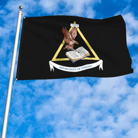 Fyon US Military Air Force AF Academy, Dept Of English Flag banner with Grommets Man cave Decor 3x5Feet