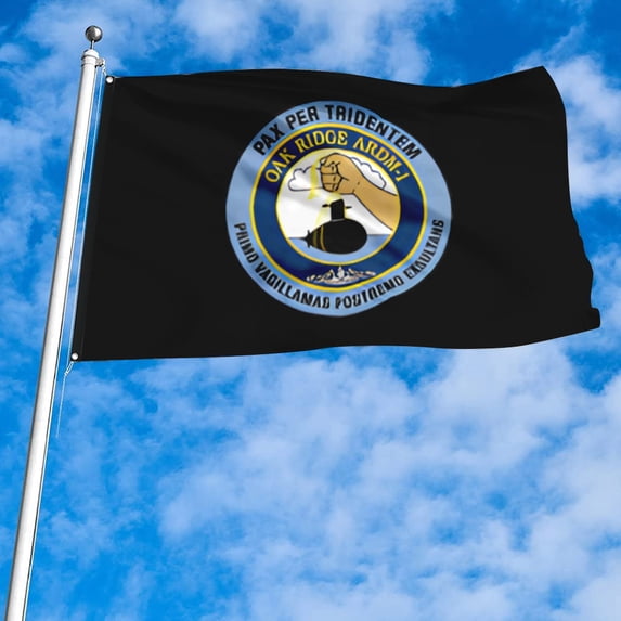 Fyon US Military Navy Oak Ridge ARDM-1 Flag banner with Grommets Man cave Decor 3x5Feet