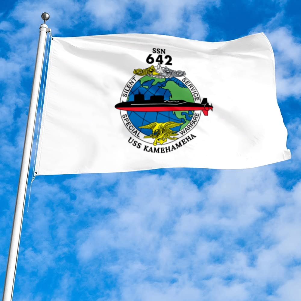 Fyon US Military Navy SSN 642 USS Kamehameha Flag banner with Grommets ...